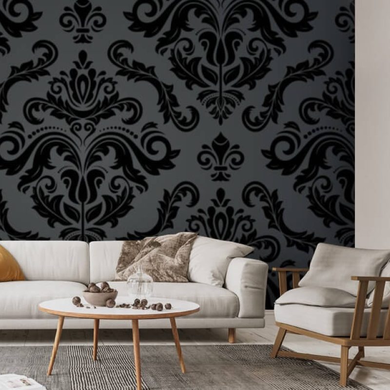 black-damask